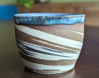 Small Wheel-thrown Ceramic Tumbler (3.75 oz)