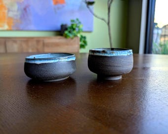 Handmade Ceramic Pinch Bowls: Desert Inspired Bowls, Set of 2