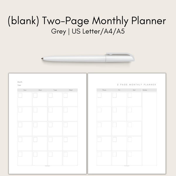 Muji Inspired Planner Etsy
