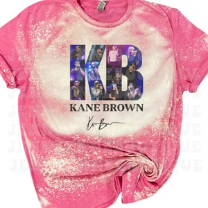 KB Shirt Country Music Bleached Country Concert Tees. In The Air Tour. Western Shirts. Nashville Tee. Adult and Youth Tees. CHOOSE COLOR. Różowy