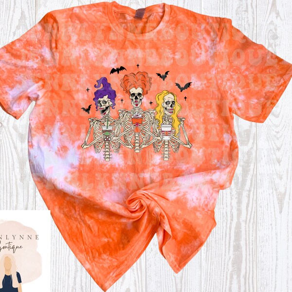 sanderson sisters tie dye shirt