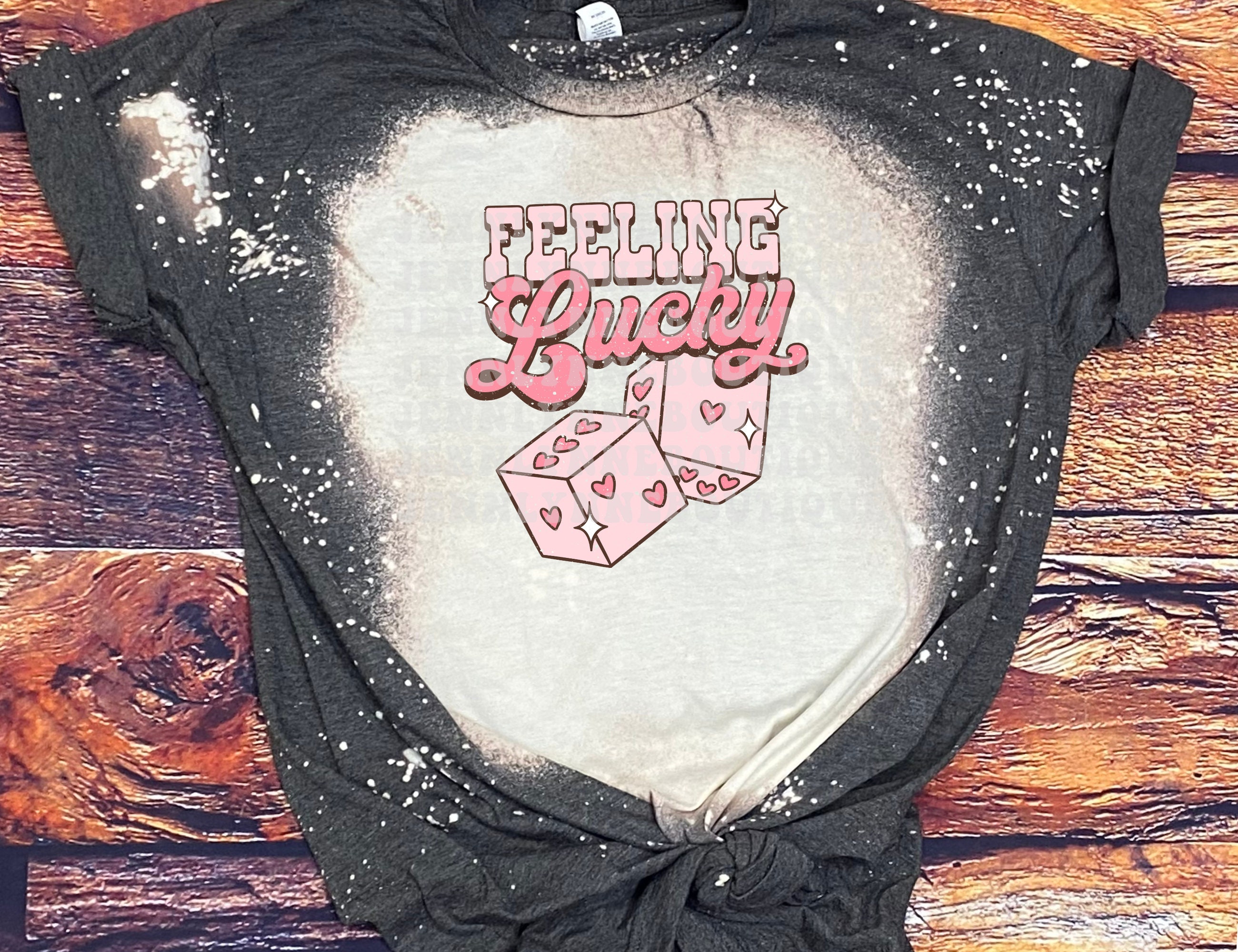 Feeling Lucky Pink Valentines Day Ready To Press Sublimation