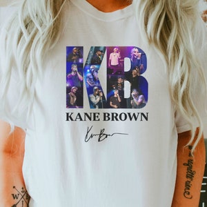 KB Shirt Country Music Bleached Country Concert Tees. In The Air Tour. Western Shirts. Nashville Tee. Adult and Youth Tees. CHOOSE COLOR. Biały