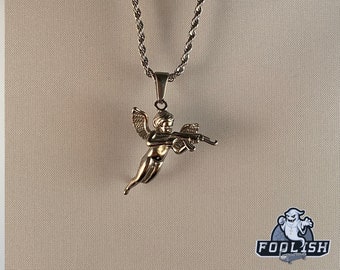 Silver Cupid Revenge Necklace Stainless 