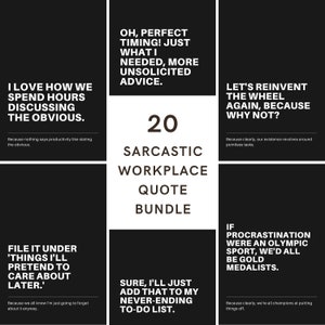 Sarcastic svg Bundle for Cricut, and Silhouette Projects - Funny Sarcasm Quotes, Workplace Jokes, Funny quotes Bundle, pdf, PNG, jpeg