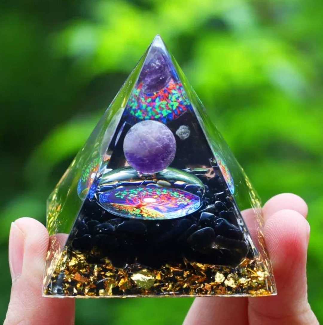 powerful-tree-of-life-orgonite-amethyst-orb-sphere-crystals-etsy