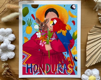Honduras Art Print 8x10