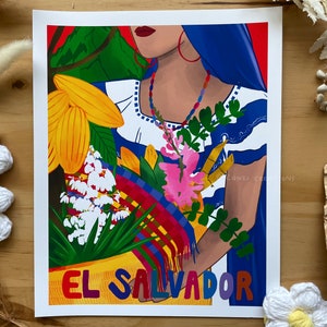 El Salvador Art Print 8x10