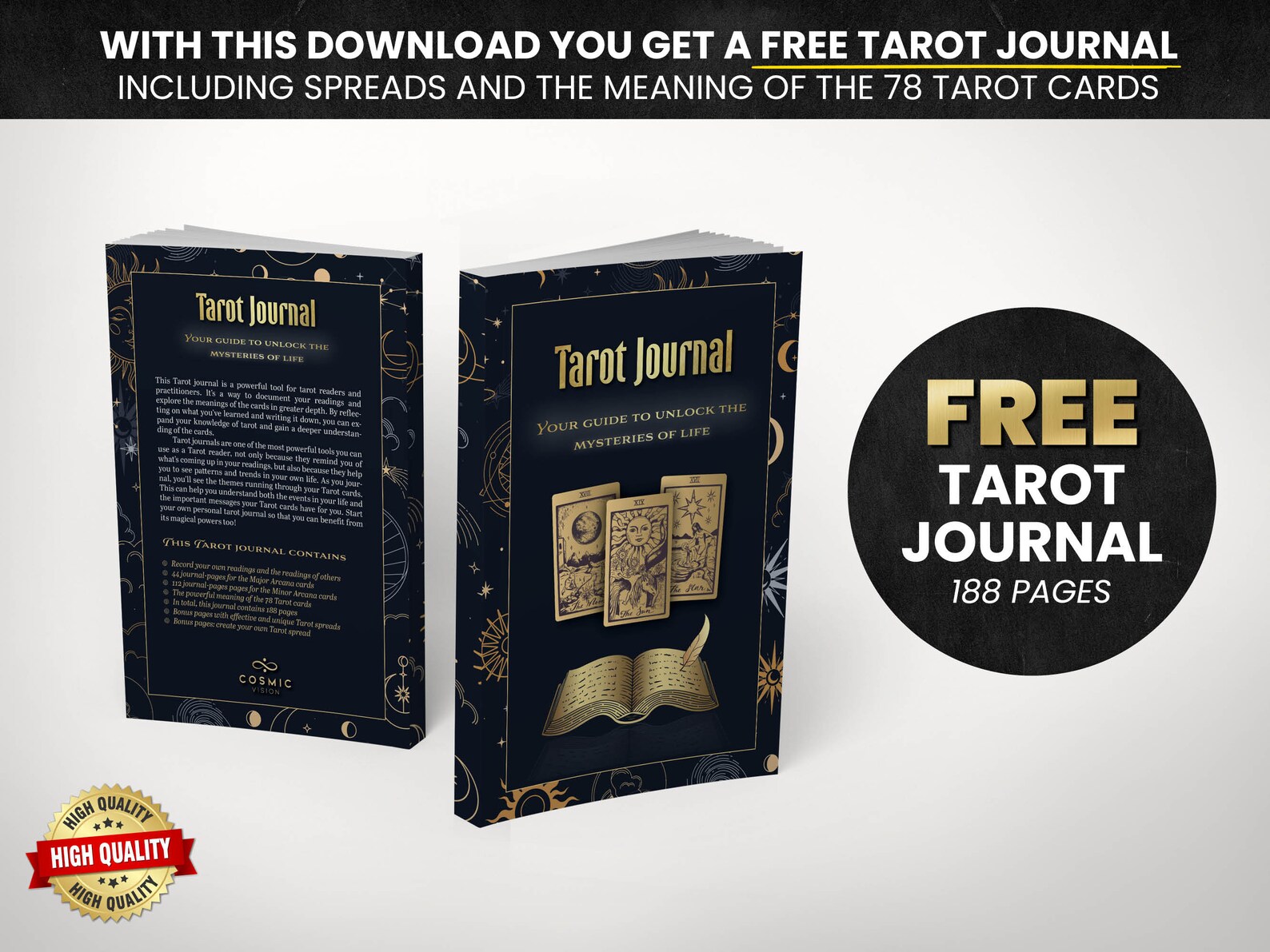 Printable Tarot, Digital Print, Tarot Card Deck, Digital Oracle Cards ...