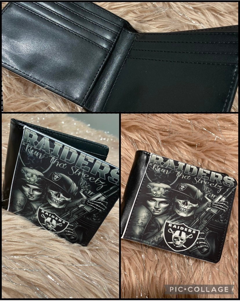 LV Raiders NFL Print Leather Wallet - Craze Fashion
