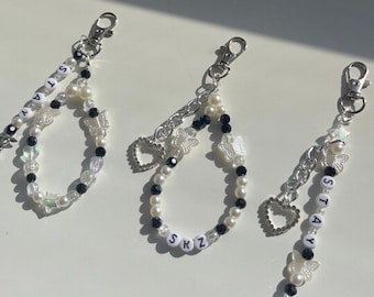 Customizable Kpop Beaded Keychain or Phone Lanyard