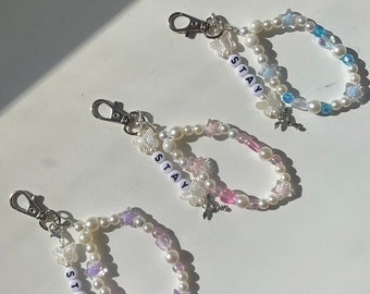 Customizable Kpop Beaded Charm, Phone Lanyard, Collect Book Keychain