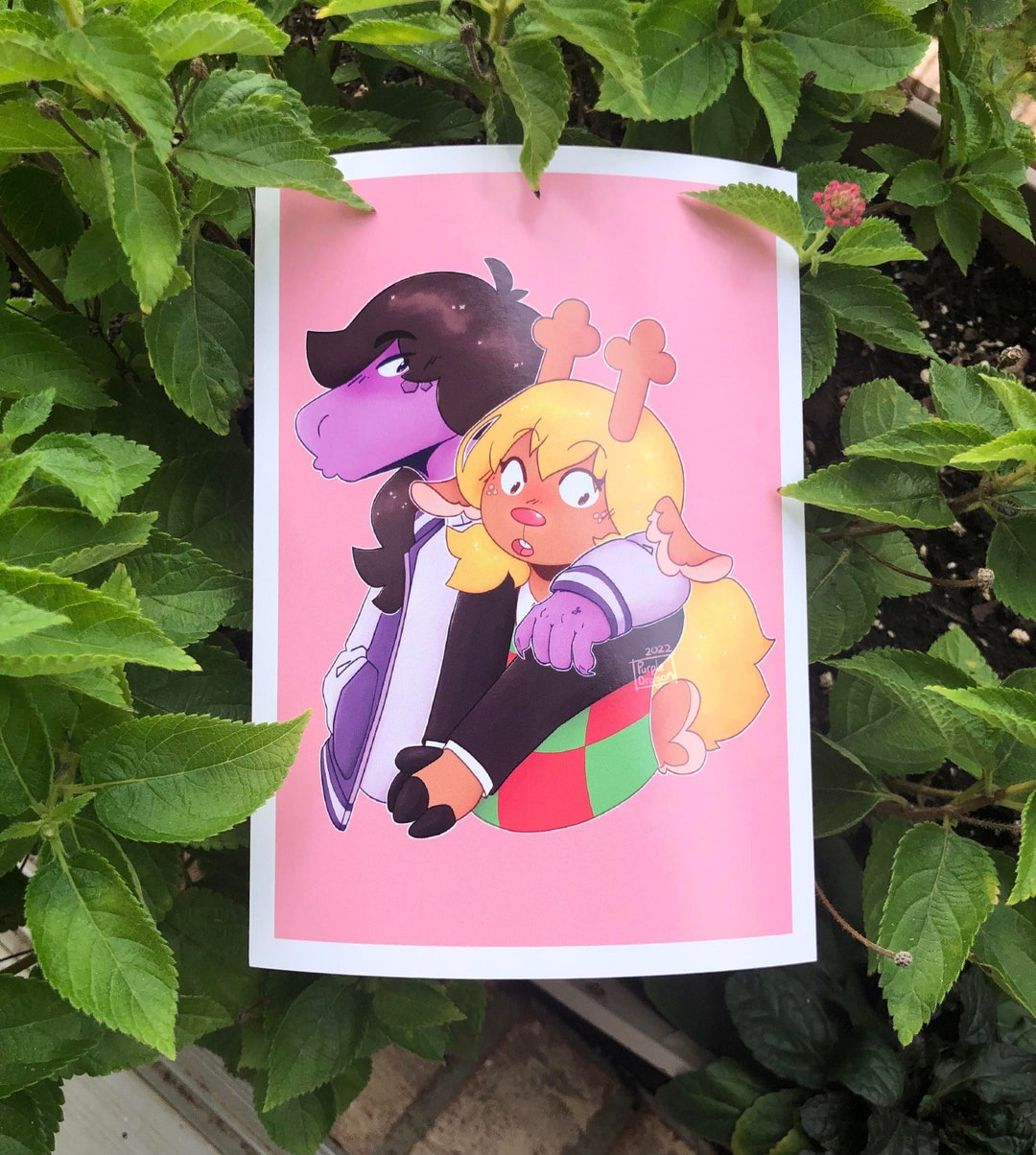 Suselle Hug Susie and Noelle Indie Video Game Deltarune 5x7 Inch Semi ...