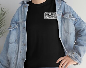 Quick Zebra Brand Label White Text Heavy Cotton Tee Shirt
