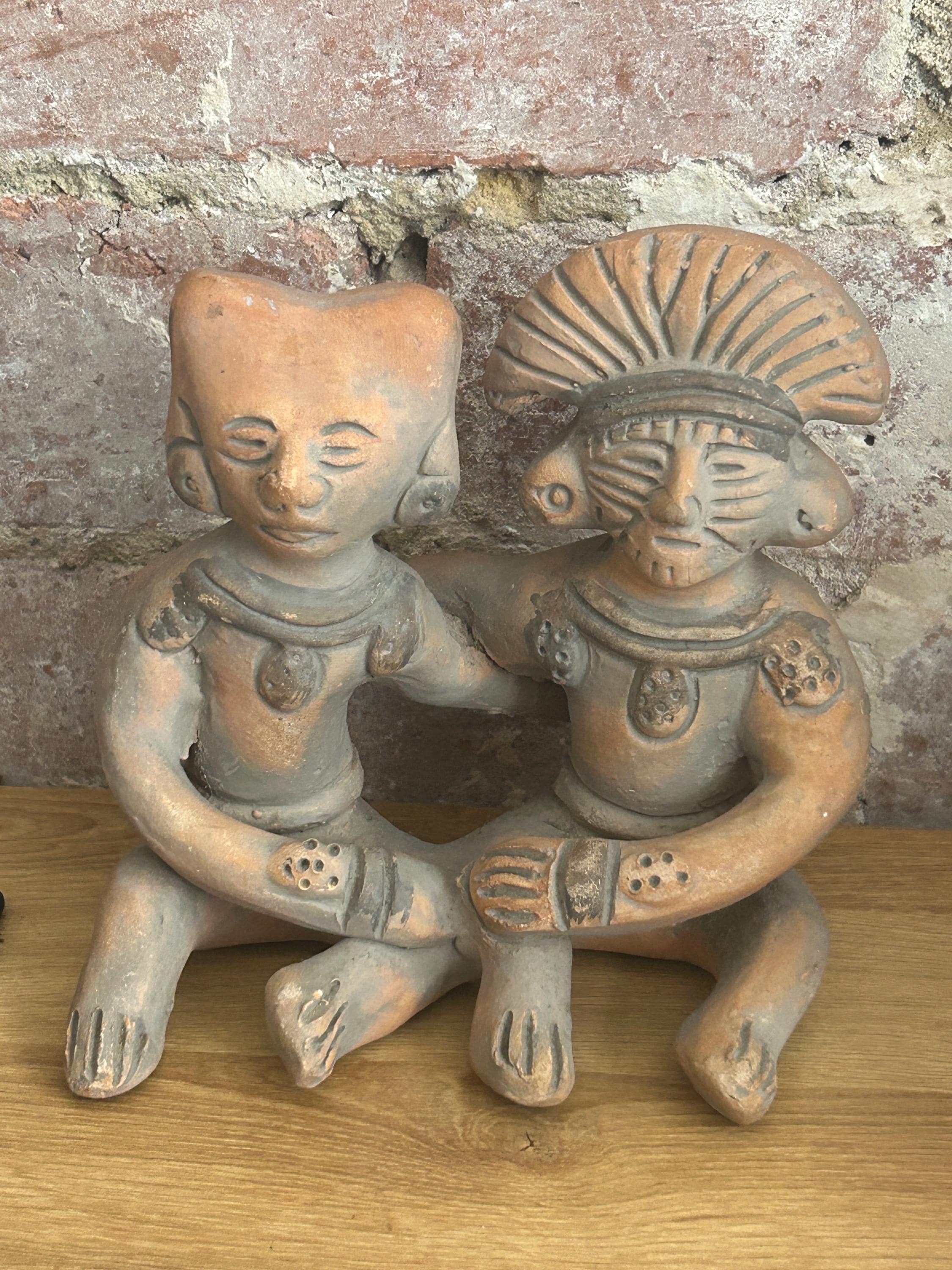 PERU　インカ　アンティーク　木工彫刻品　オブジェ Inca statues - Etsy 日本