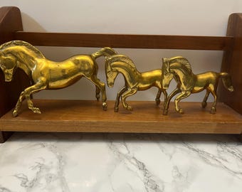 真鍮の馬の置物、骨董品 1点物 インド製 ヴィンテージの真鍮製馬の置物 – 2個セット、インドで手作り - Etsy 日本