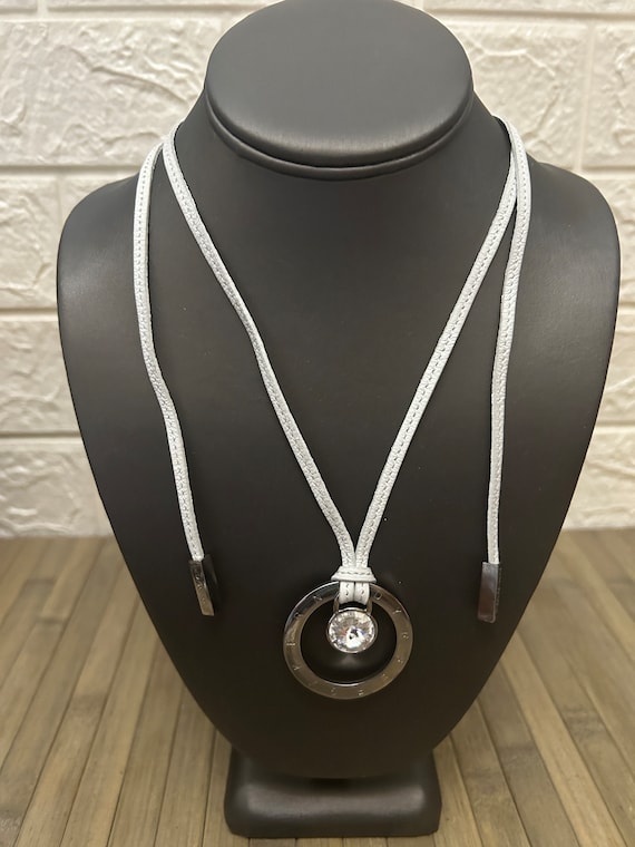 vintage dyrberg Kern pendant necklace crystal , l… - image 1
