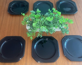 Set Of 6 Salad/ Luncheon . ‘English Chintz, Black Tea’ C6103 " 8-1/2” Scarce. free shipping