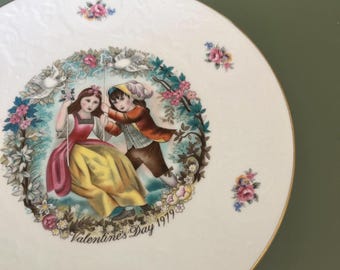 Vintage Valentines Day Plate by Royal Doulton "My Valentine"  1979. free shipping