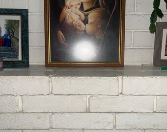 Nativity Juan Ferrandiz Castells Vintage  "Adoration”framed print. free shipping