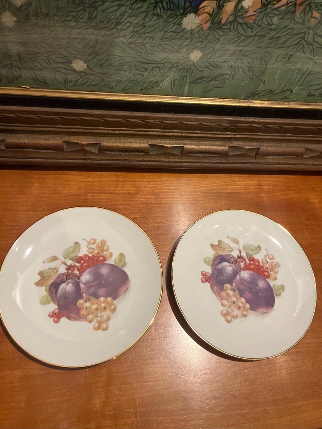 Set of 2 Schumann Arzberg Bavaria Germany Salad Plates Gilded 7.5 In ...