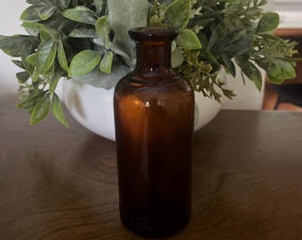 Small Chemical Bottle Dioxogen Oakland Chemical Company Oakland CA Amber. 5.5”, free shipping