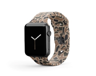 Retro Waterfowl Silicone Apple Watch Band