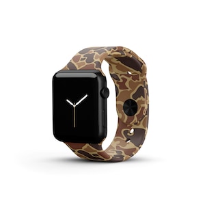 Vintage Duck Camo Silicone Watch Band