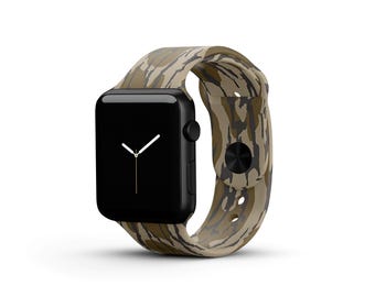 Mossy Oak Original Bottomland Camo Silicone Apple Watch Band