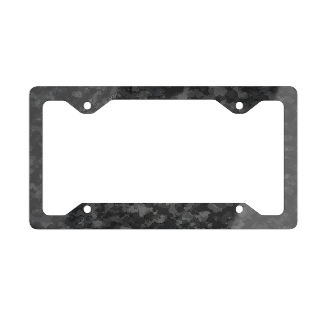 Black Camo License Plate Frame Etsy
