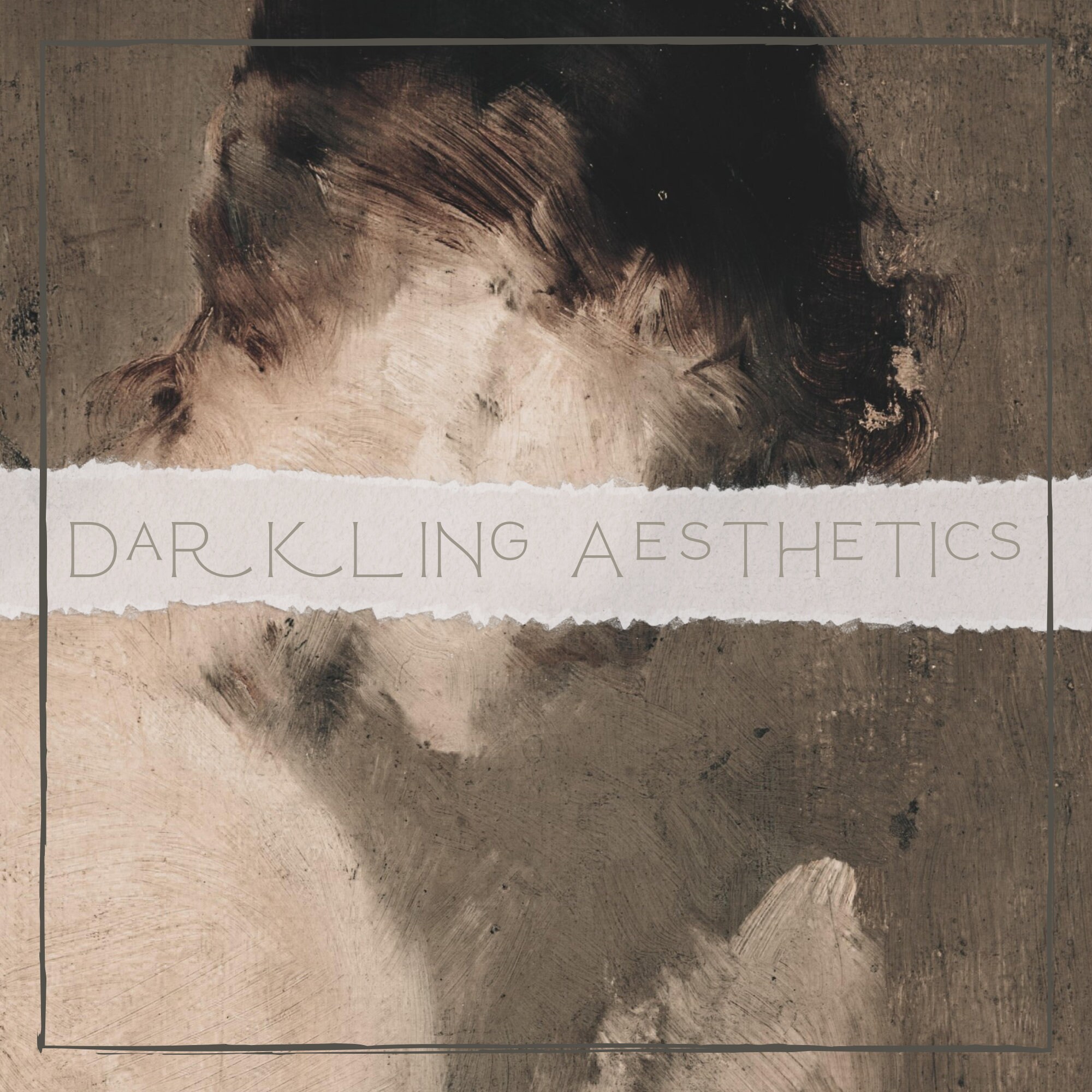 Portrait of a Victorian Woman Painting | Vintage Moody Dark Cottagecore ...