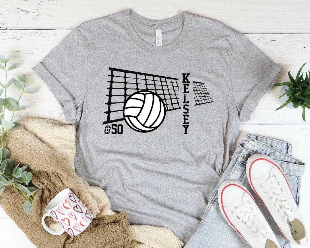 Volleyball Personalized Shirt, Custom Name and Number Volleyball Team