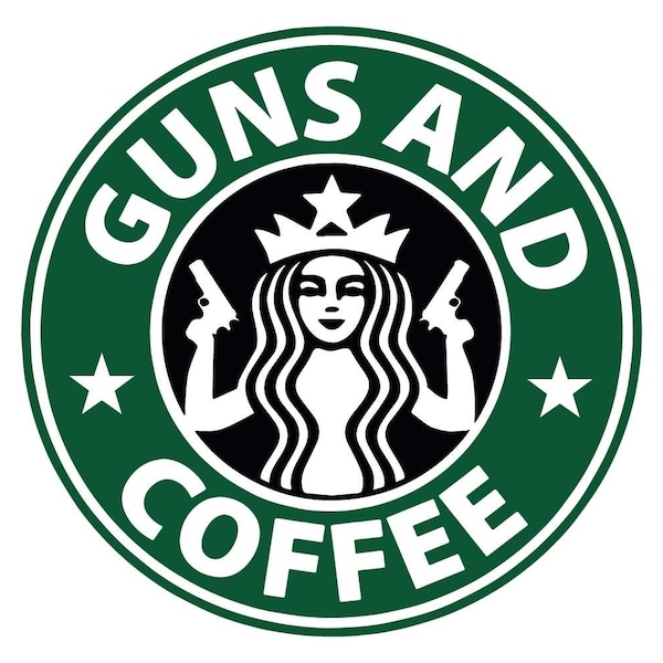 Guns and Coffee .SVG file