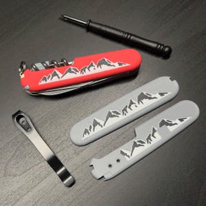 91mm Summit Plus Scales for Victorinox Swiss Army Knife - Optional Pocket Clip