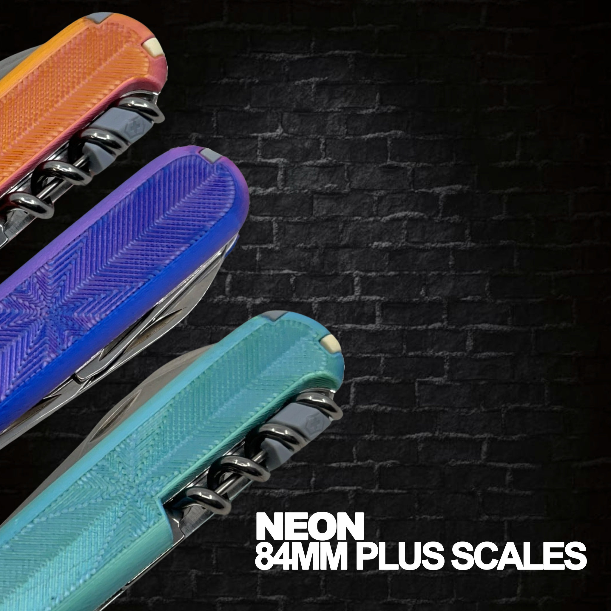 Neon Plus Scales fur 84mm Victorinox Schweizer Taschenmesser Etsy