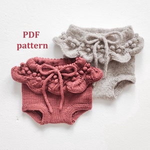 Knitting Pattern Baby Bloomers, Knitted Bloomers, Bloomers for baby, PDF patter