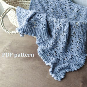 Knitting pattern baby blanket, knitting pattern for baby, knitted blanket, baby blanket, PDF pattern, instant download