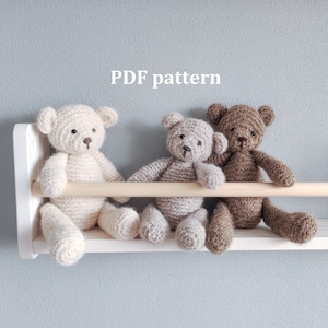 Toy Knitting Pattern teddy bear, knitting pattern teddybear, pdf pattern, animal toy pattern