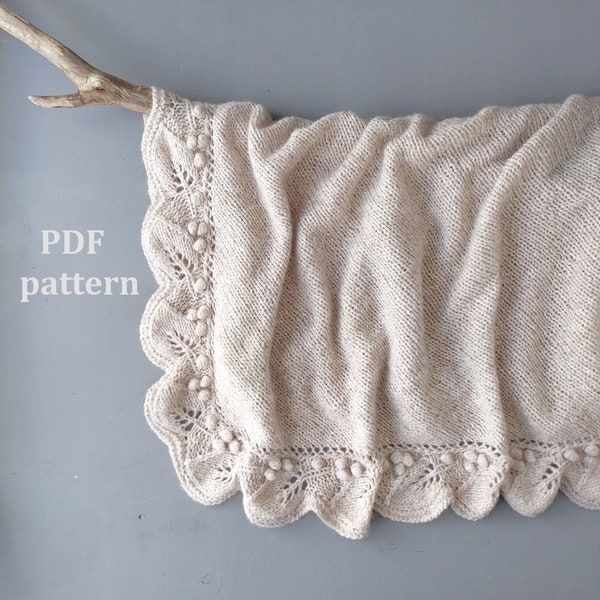 Knitting Pattern Baby Blanket, Knitted Blanket, Baby Blanket, PDF Pattern, Baby Knitting Pattern