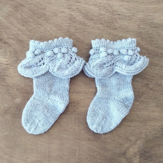 TRICOT] Chaussettes pour BÉBÉ / 0-4 MOIS 🐑 