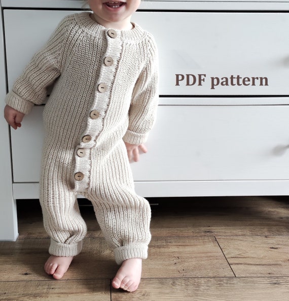 Knitting Pattern Baby Romper Knitting Pattern for Baby - Etsy