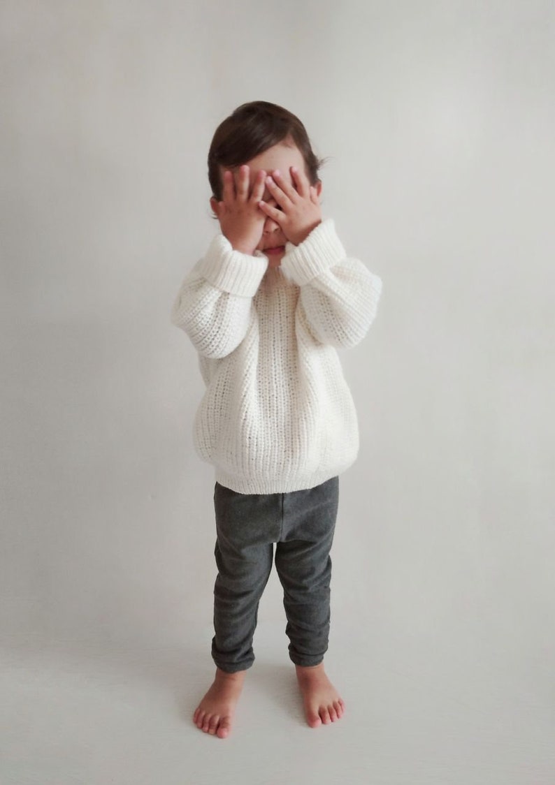 Knitting Pattern Baby Jumper Baby Girl Sweater Baby Boy Etsy