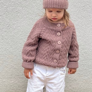 Knitting pattern baby cardigan, knitting pattern for baby, herringbone cardigan, PDF knitting pattern in English image 7