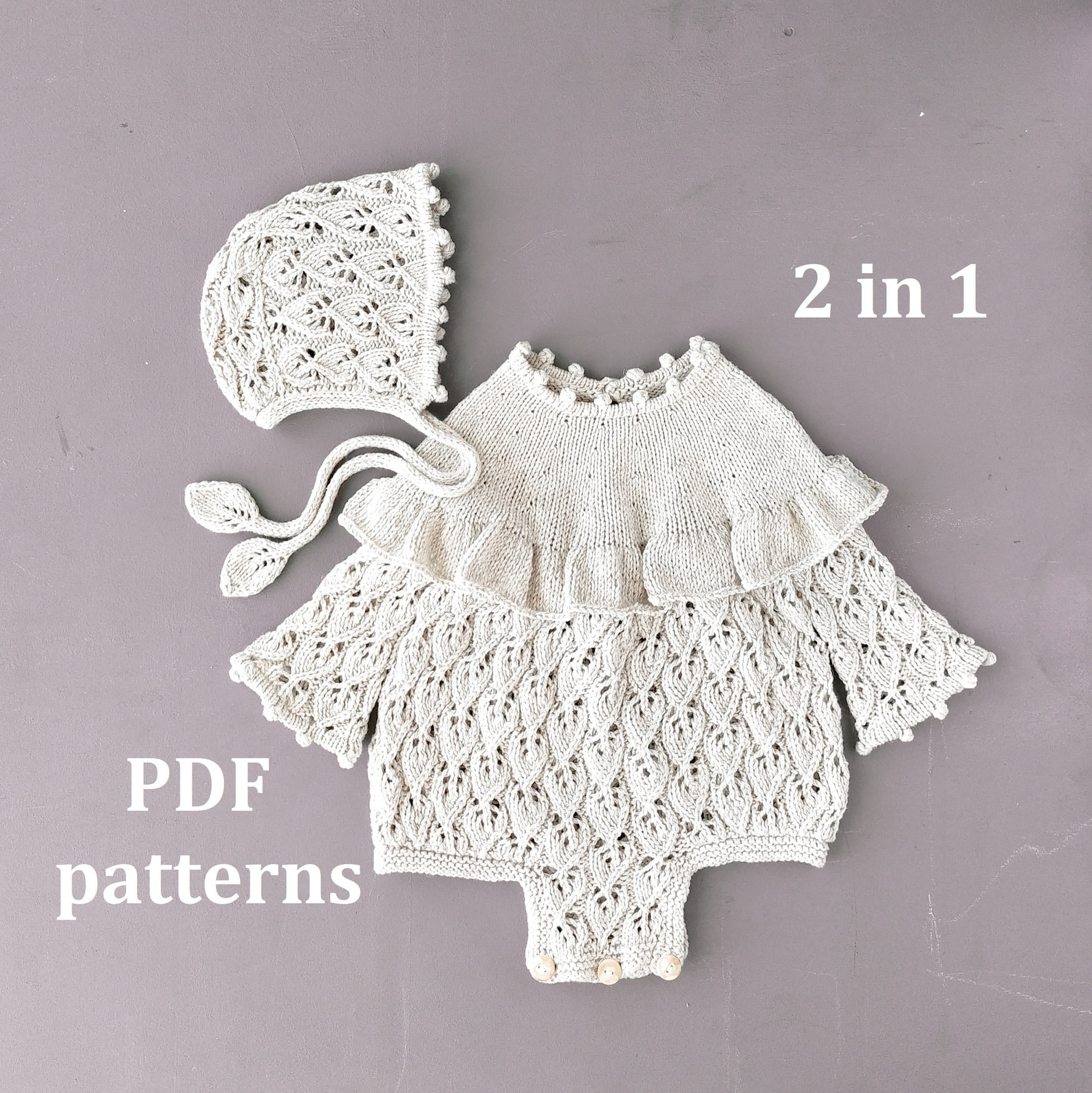 Knit Patterns for Baby, 2 in 1, Knitting Pattern Baby Romper , Knitting ...