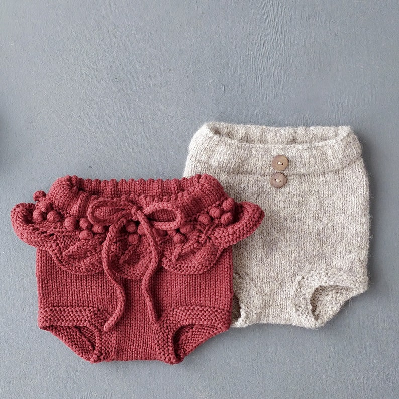 Knitting Pattern Baby Bloomers Knitted Bloomers Bloomers for Etsy