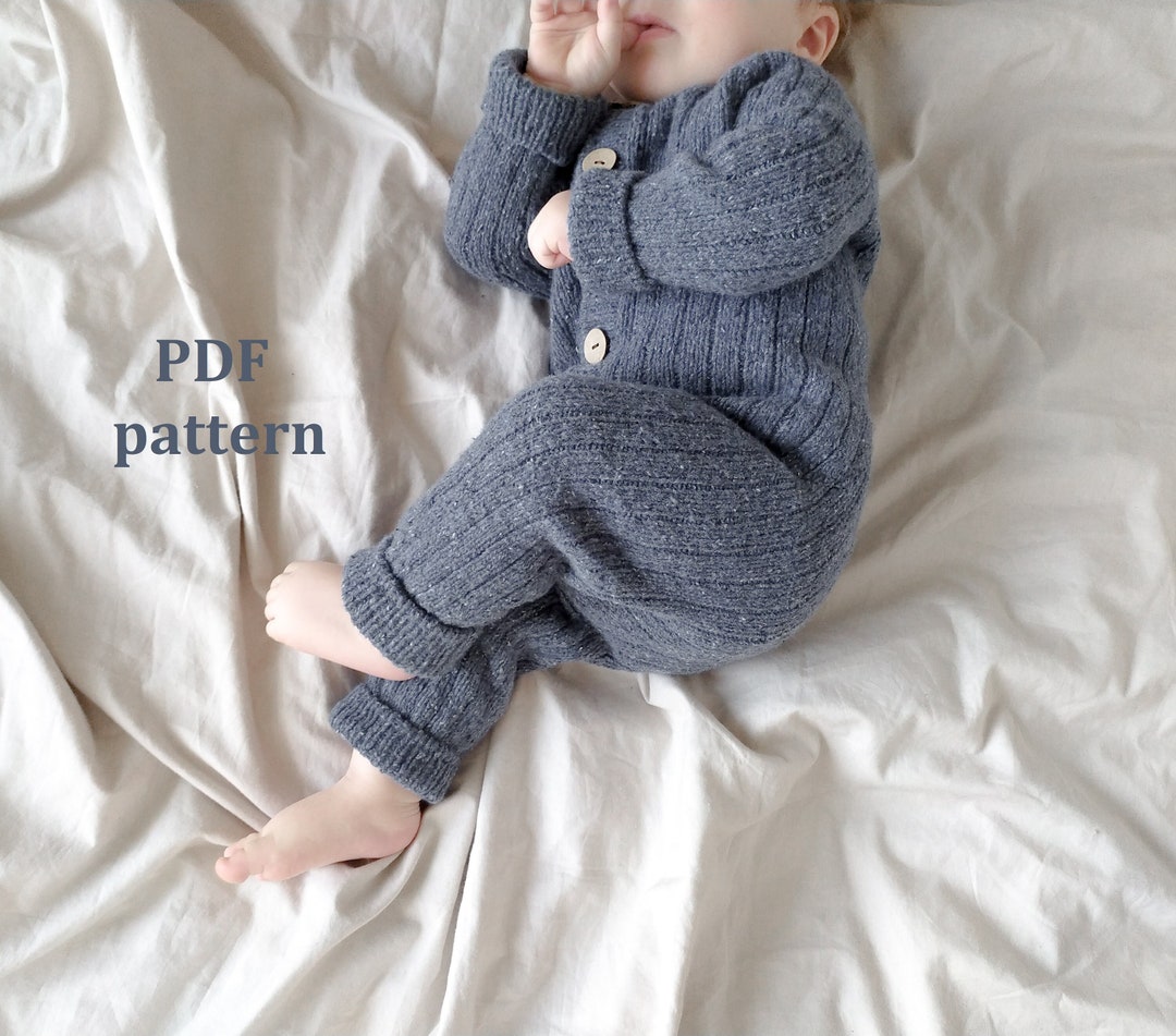 Baby Romper Knitting Pattern Ribbed Romper Knitting Pattern Romper Pdf Knit Pattern Knit Pattern Jumpsuit Etsy UK