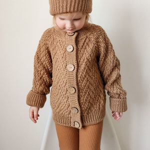 Knitting pattern baby cardigan, knitting pattern for baby, herringbone cardigan, PDF knitting pattern in English image 5