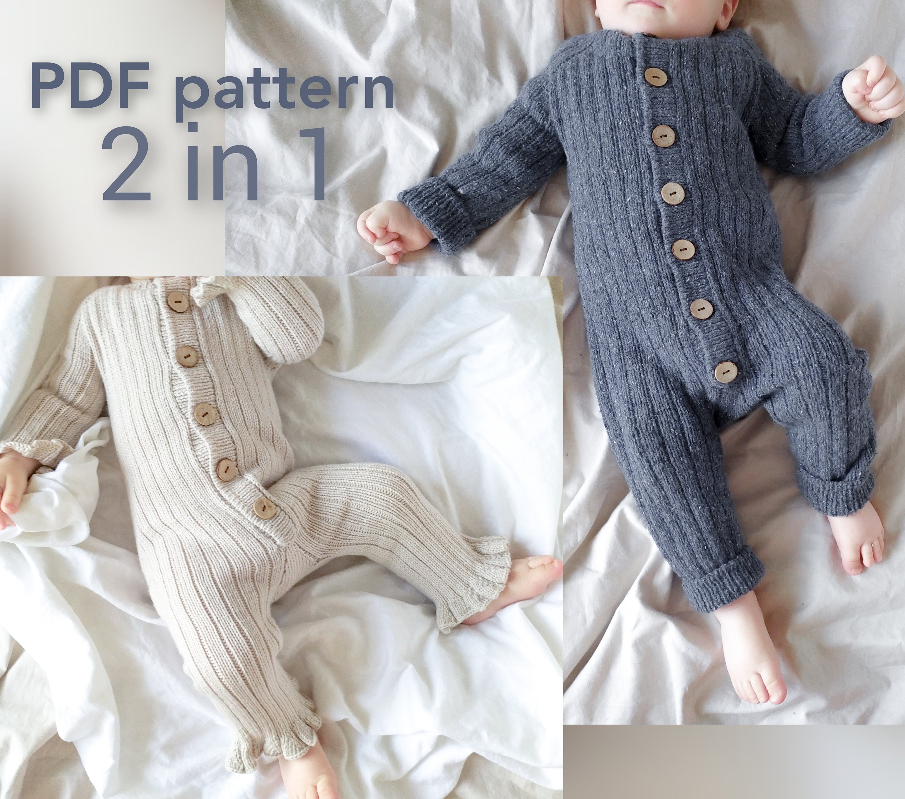 Baby romper knitting pattern deals