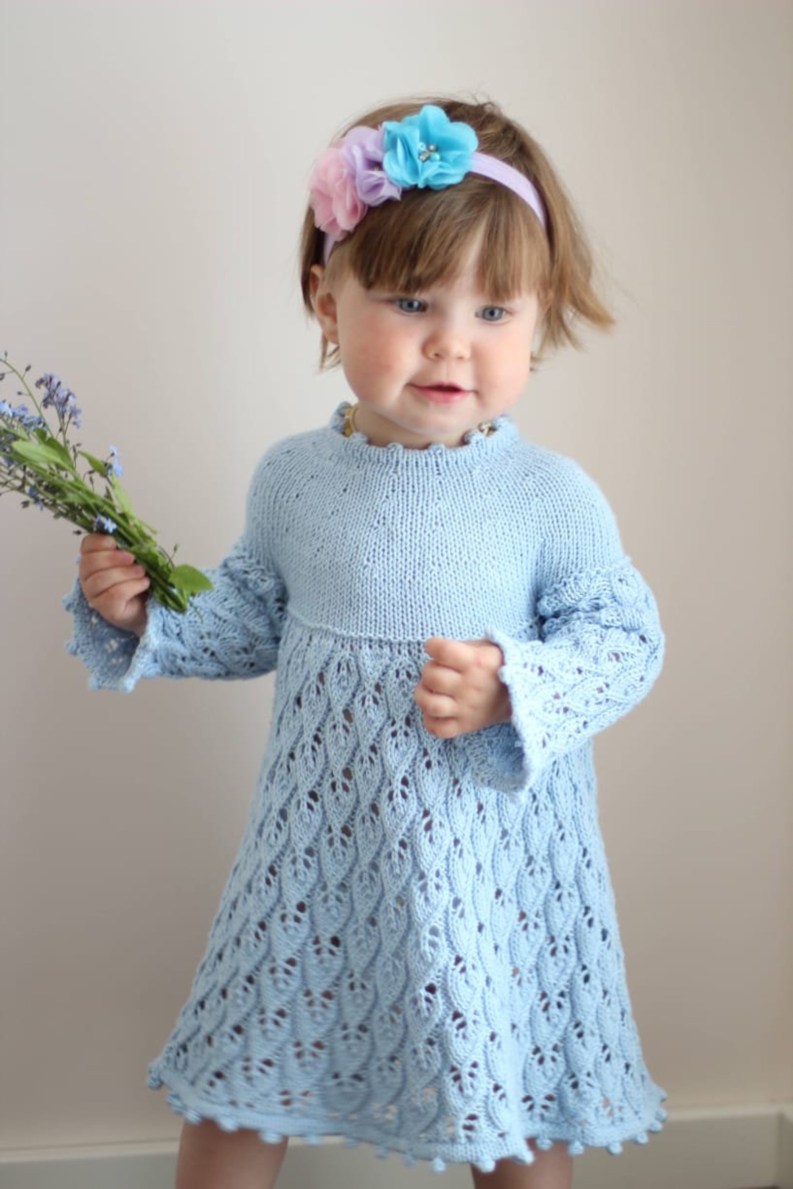Knitting Pattern Baby Girl Dress Baby Dress Baby Girls Etsy