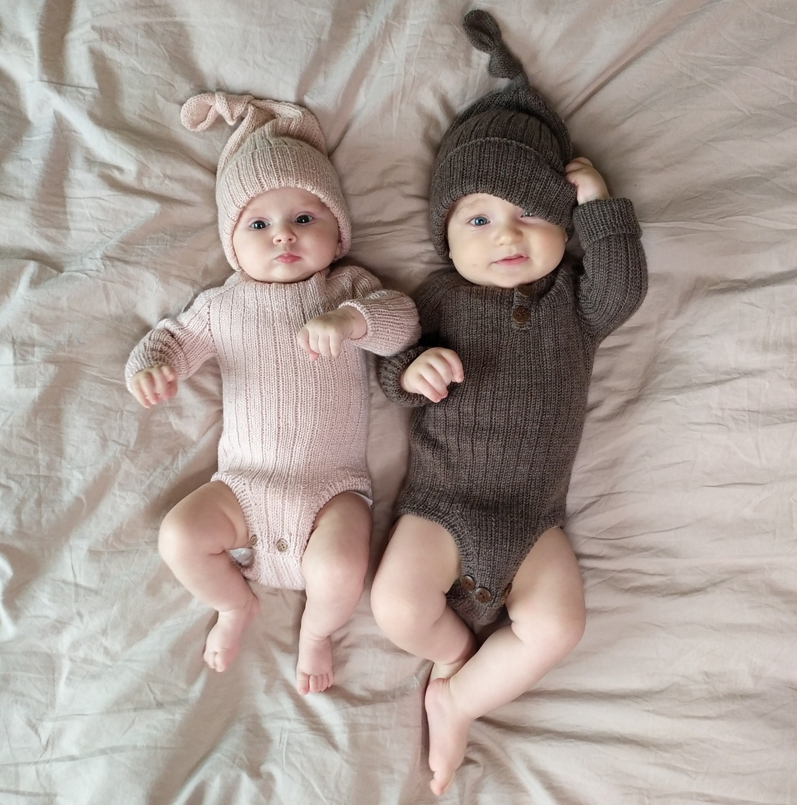 PDF Knitting Patterns for Baby 2 in 1, Knit Pattern Baby Romper ...